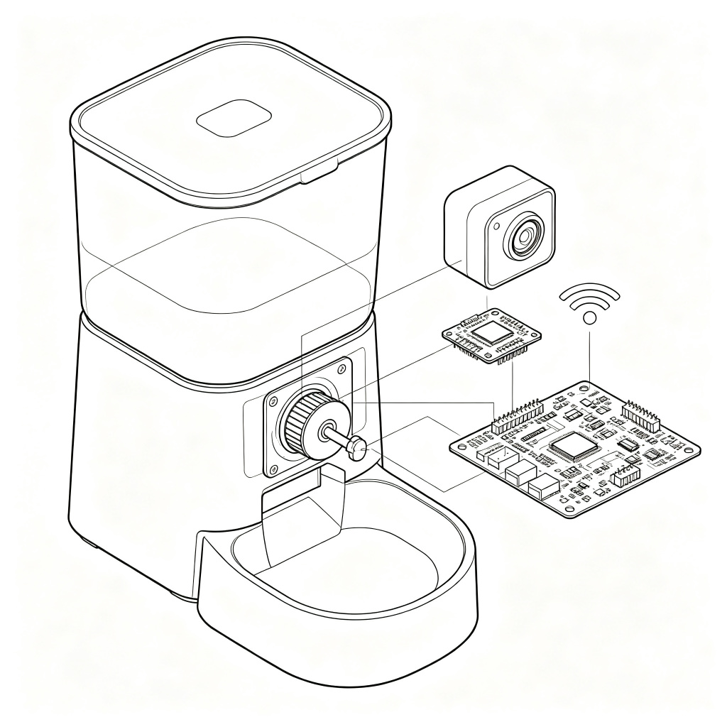 宠物智能喂食器PCBA方案开发