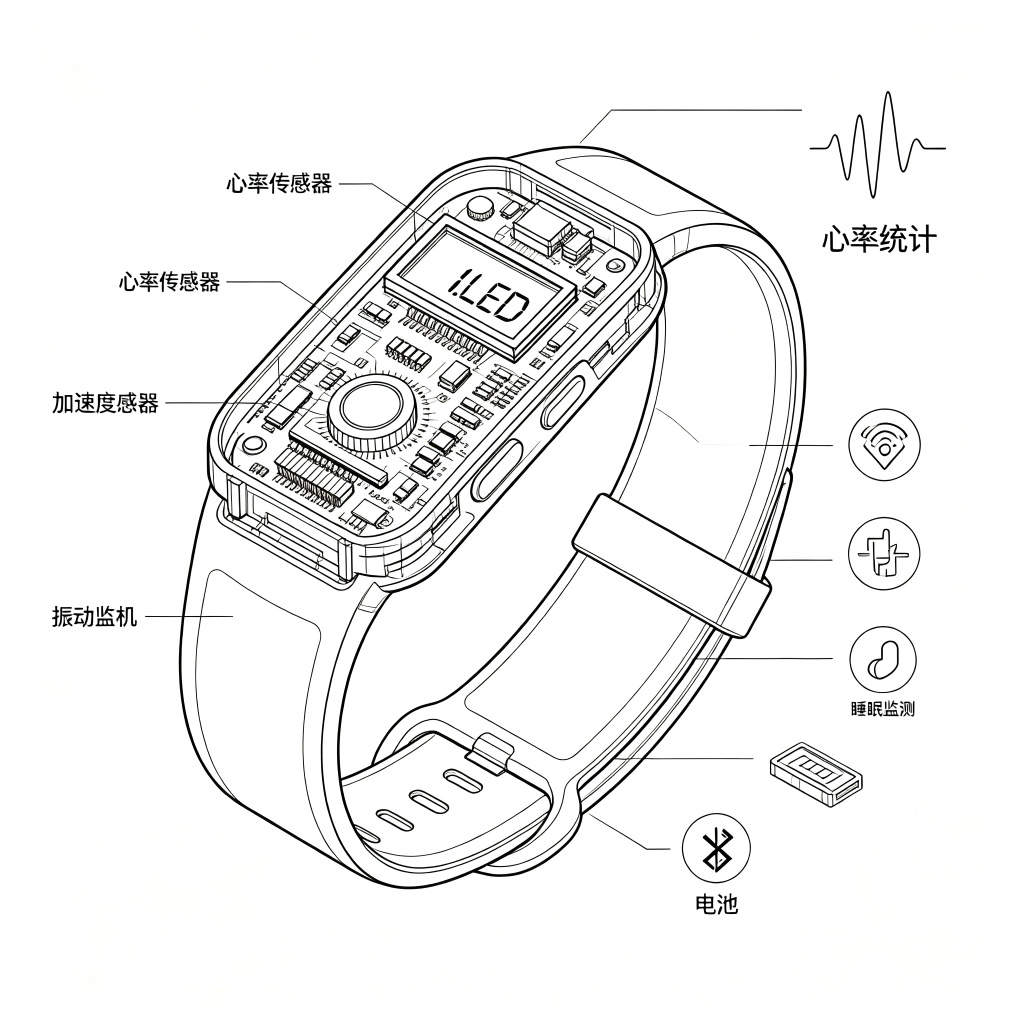 智能手环PCBA方案