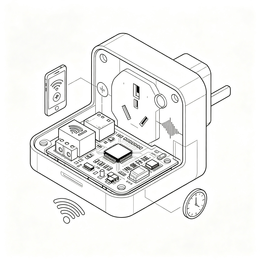 智能WiFi插座PCBA方案